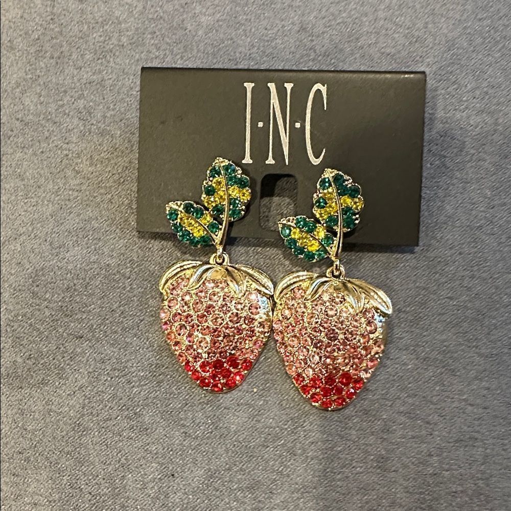 INC Bling Strawberry Earrings